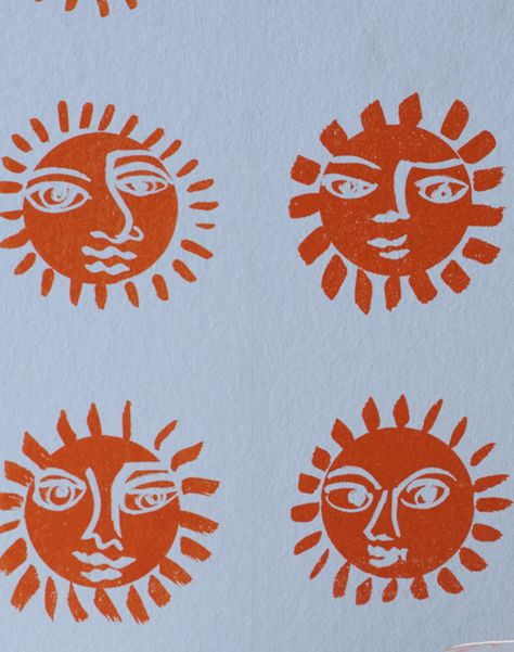 Sunne, Sunshine – The Pattern Collective Screen Printing One Color, Single Color Screen Print Design, Screen Print Pattern, One Color Screen Print Design, Screen Print Clothes, Screen Printing Designs Textiles, Shirt Print Design Ideas, Screen Print Ideas, Screen Printing Ideas