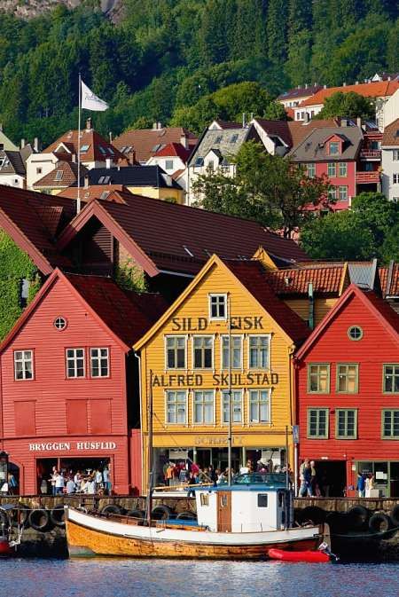 Bergen, Norway, a coastal city with lots of charm Beautiful Norway, Bergen Norway, Norway Travel, Coastal Cities, Trondheim, Stavanger, Beautiful Places In The World, Reykjavik, Places Around The World