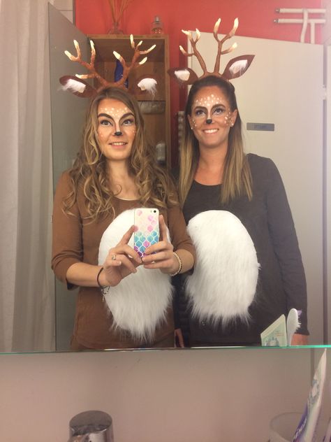 Deer Makeup, Deer Costume, Hallowen Costume, Balayage Hair Dark, Outdoors Tattoo, Mermaid Costume, Halloween Make Up, Braids For Kids