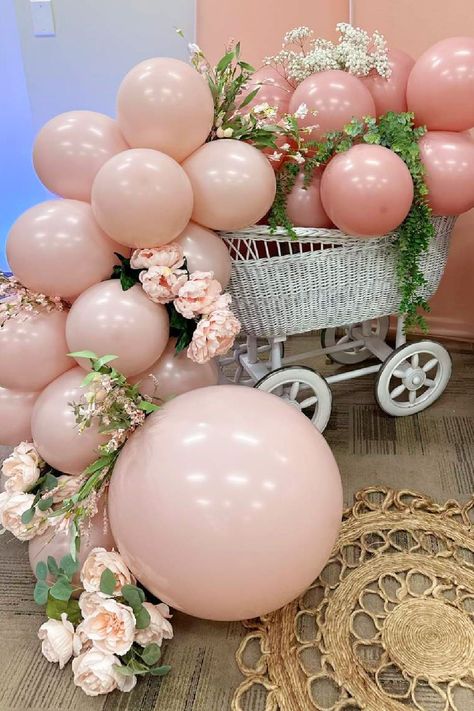 Take a look at this gorgeous baby shower! Love the decor! See more party ideas and share yours at CatchMyParty.com Baby Shower Entry Ideas, Baby Shower Entrance Decor, Baby Shower Garden, Baby Shower Party Planning, Shower Garden, Garden Baby Showers, Rustic Party, Elegant Baby Shower, Baby Shower Party Ideas