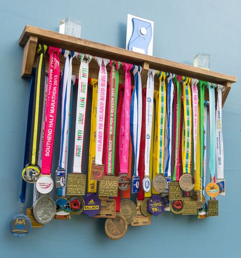 Sports Medal Display, Running Medal Display, Gymnastics Medals, Running Medal Holder, Trophy Shelf, Medal Rack, Trophy Display, Race Medal, Running Medals