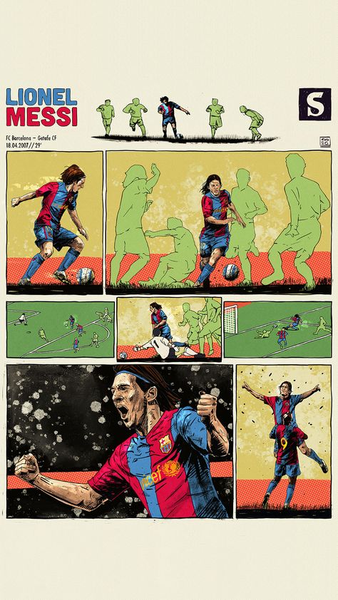 Messi Comic Art, Football Comic Art, Messi Poster Graphic Design, Messi Illustration, Fifa Poster, Football Comic, Messi Art, Football Player Drawing, Messi Poster