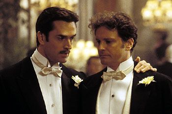 Rupert Everett and Colin Firth as Algy (Algernon) and Jack (John) in The Importance of Being Ernst The Importance Of Being Earnest, Tom Wilkinson, British Period Dramas, Importance Of Being Earnest, Rupert Everett, The Happy Prince, Joseph Fiennes, Kristin Scott Thomas, Beau Film