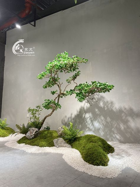 Modern Japanese Garden Landscapes, Indoor Japanese Garden, Garden Ideas For Small Spaces, Modern Zen Garden, Indoor Zen Garden, Zen Garden Ideas, Dry Landscape, Modern Japanese Garden, Garden Japanese