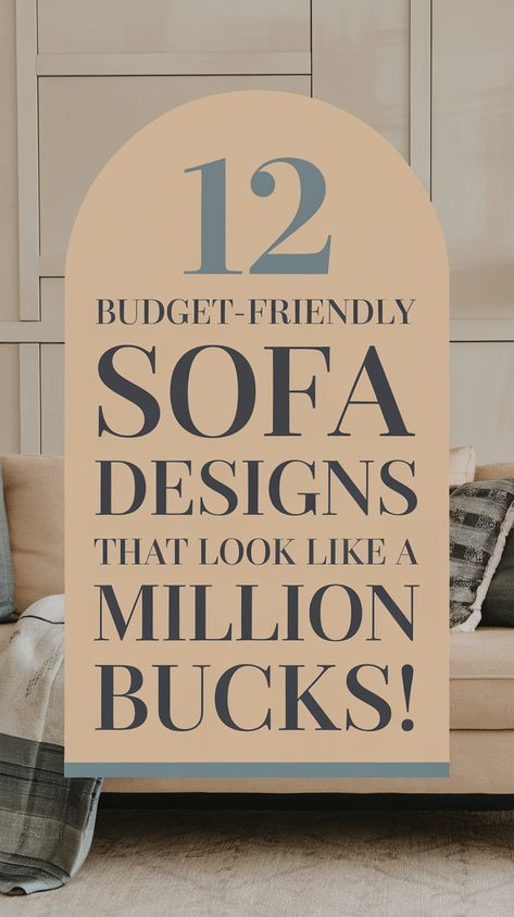 12 Budget-Friendly Sofa Designs That Look Like a Million Bucks! Affordable Sofas Living Rooms, Home Decor On A Budget, Decor On A Budget, Living Room Makeover, Home Look, The Bank, New Furniture, Sofa Design, Room Makeover