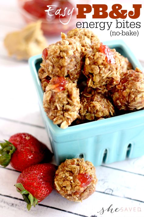 Healthy Recipes Protein, Protein Energy Balls, Protein Energy Bites, No Bake Energy, Recipes Protein, Peanut Butter Jelly Time, Protein Balls Recipes, Energy Bites Recipes, Healthy Protein Meals