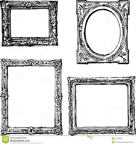 Hand Drawn Frames, Drawn Frames, Wallpaper Icon, World Wallpaper, Drawing Frames, Seal Design, Vector Free Download, Vector Drawing, Free Vector Graphics