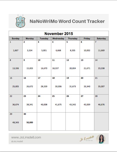 FREE Download: #NaNoWriMo Word Count Tracker - Jo Linsdell Word Count Tracker, Nanowrimo Tracker, Nanowrimo Preptober, Nanowrimo Word Count Tracker, Writing Planner Novel, Nanowrimo Bullet Journal, Dream Log Bullet Journal, Daily Journal Prompts, Daily Word