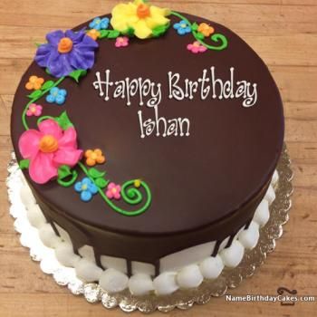 Happy Birthday Ishan - Video And Images Happy Birthday Samantha, Birthday Cake For Son, Birthday Cake For Brother, Chocolate Cake With Name, Happy Birthday Chocolate Cake, Thomas Cakes, Birthday Cake Writing, Happy Birthday Cake Photo, Cake For Husband