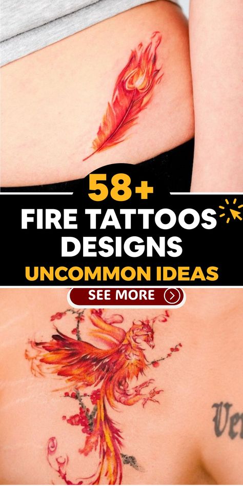 🔥 Ready to add a fiery touch to your body art collection? Explore our vibrant fire tattoo designs that will infuse your skin with energy and passion. Whether you're drawn to bold flames or subtle embers, we have the perfect ideas to spark your creativity. 🔥 #FieryTouch #VibrantTattoos #PassionateInkJourney Fire Tattoo Symbol, Flame Shoulder Tattoo, Fire Sign Tattoos, Tattoo Fire Flame, Fire Sign Tattoo, Fire Tattoo Designs, Phoenix Feather Tattoos, Fire Tattoos, Red Dragon Tattoo