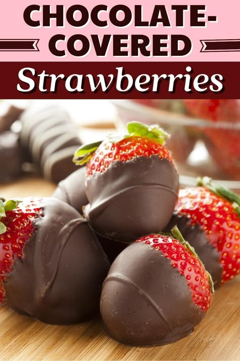 Make any day a fancy one with these chocolate-covered strawberries! Learn how to make this easy recipe, plus, get tips for how to melt your chocolate. Chocolate Sauce For Strawberries, Chocolate Dip Strawberries, How To Dip Strawberries In Chocolate, Chocolate Covered Fruit Platter, Easy Bake Sale Ideas, Best Chocolate Covered Strawberries, Chocolate Dipped Strawberries Recipe, Dipped Strawberries Recipe, Coated Strawberries