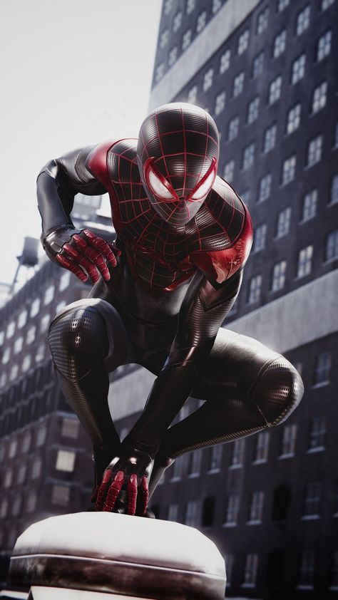 Spider Miles, Spiderman Miles, Spiderman Suits, Ultimate Spider Man, Spiderman Ps4, Black Spiderman, Miles Morales Spiderman, Spiderman Artwork, Spiderman Pictures