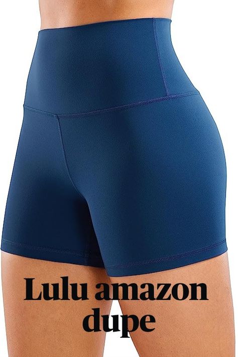 Affordable amazon lululemon dupe. These affordable align shorts dupe will make you feel confident in the gym! With amazing align quality you won't even feel the difference. An affordable alternative to the lululemon align shorts found right on amazon (this post contains an affiliate ling where I may earn commission if purchased at no extra cost to you) #affordableyogashorts #alignknockoffs Workout Volleyball, Amazon Lululemon, Lululemon Align Shorts, Crz Yoga, Christmas Inspo, Lululemon Shorts, Lululemon Align, Active Shorts, Yoga Shorts