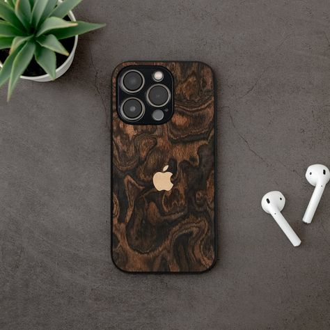 Silicon Case Iphone, Iphone Colors, Wood Phone Case, Wooden Words, Wood Cover, Dark Roots, Coque Iphone, Iphone Cover, Wood Veneer