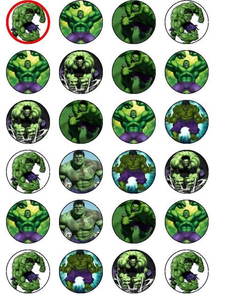 24 X HULK MIX RICE PAPER BIRTHDAY CAKE TOPPERS Marvel Cupcakes, Paper Birthday Cake, Avengers Cupcakes Toppers, Hulk Birthday Cakes, Avenger Cupcakes, Hulk Birthday Parties, Paper Fairy, Hulk Party, Edible Wafer Paper