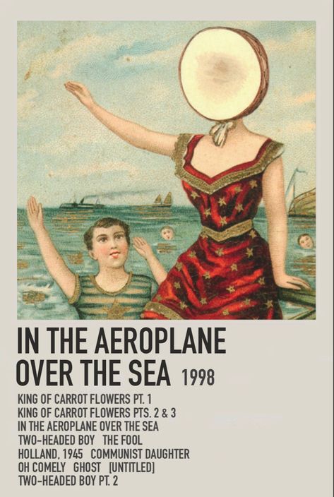 Aeroplane Over The Sea, Safety Dance, Neutral Milk Hotel, Sea Poster, Music Collage, Soul Songs, Dorm Posters, Music Recommendations, Season Of The Witch