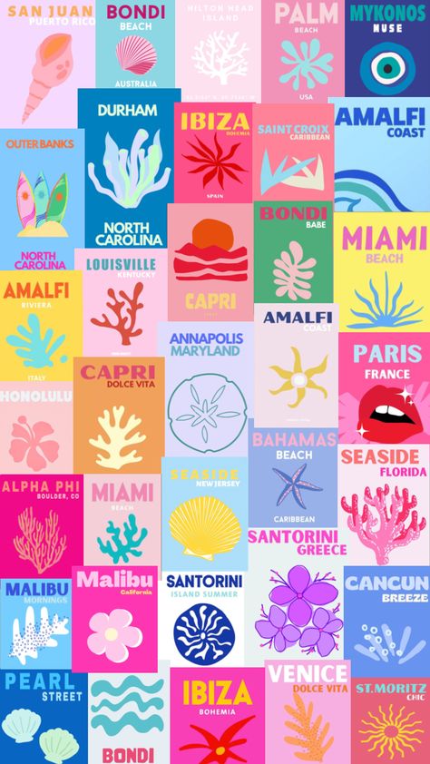 Preppy Posters, Bahamas Beach, Assouline Books, Beach Wall Collage, Preppy Decor, Iphone Wallpaper Aesthetic, Pearl Beach, Wallpaper Iphone Wallpaper, Cool Backgrounds Wallpapers