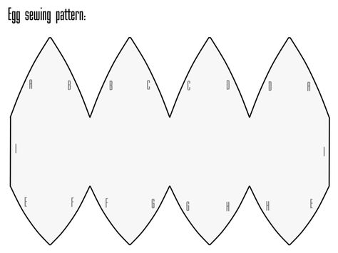 Sewingpattern made by anineko Credit is appreciated but not necessary. And please show us the result. Egg Costume Diy, Egg Costume, Sewing Templates, Puppet Patterns, Soft Toy Patterns, Plushie Patterns, Sewing Stuffed Animals, Wool Projects, Creative Activities For Kids