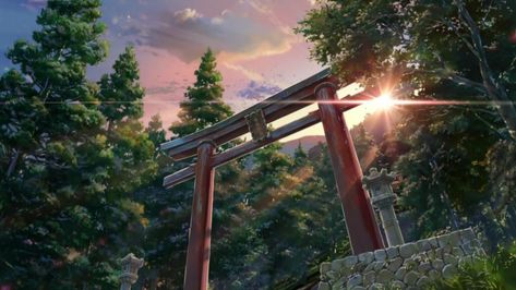 Your Name Wallpaper, Makoto Shinkai, Name Wallpaper, Your Name, Gate, Lost, Sun, Anime