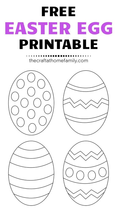 Looking for simple Easter craft ideas? Download our free Easter egg printable and check out these fun projects that you can do at home with your kids! Use our free Easter egg template as a colouring sheet or pick a craft suitable for your child’s age or skill level! We've included Easter eggs with a pattern as well as a blank Easter egg template suitable for fun Easter egg crafts for kids. Download our large Easter egg printables to make and use it to make cards or paper crafts at home! Egg Printable, Easter Egg Printable, Easter Egg Template, Egg Template, Printable Easter Activities, Easter Kindergarten, Easter Egg Coloring Pages, Egg Coloring, Easter Crafts Preschool