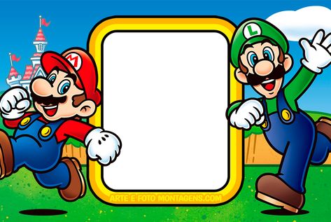 super-mario-luigi Super Mario Bros Party Ideas, Mario Bros Birthday Party Ideas, Mario Crafts, Mario E Luigi, Super Mario Bros Party, Mario Bros Birthday, Super Mario And Luigi, Mario Bros Party, Super Mario Birthday