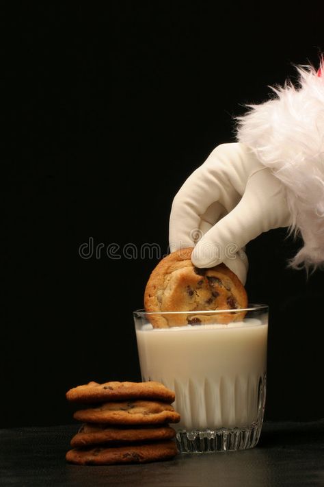 Holiday Stock Photos, Cookies With Santa Photography, Christmas Cookie Photography, Holiday Food Photography, Milk And Cookies Aesthetic, Christmas Cookie Aesthetic, Christmas Cookies Photography, Christmas Product Shoot, Santa Aesthetic