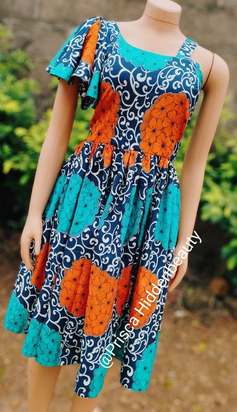 Look simple and nice in Ankara monostrap dress Monostrap Ankara Dress, Monostrap Dress, Simple Dress Styles, Dress With Sleeves, Ankara Dress, Kitenge, Simple Dress, Dress Styles, Simple Dresses