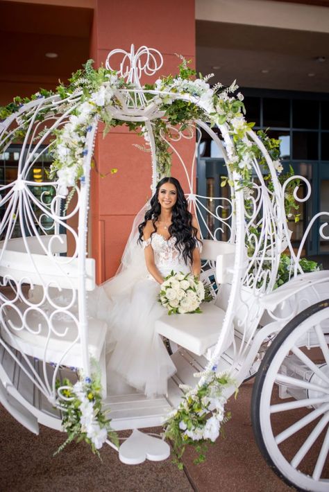 Fairytale Wedding | Kara and Nick at the WDW Swan and Dolphin Resort | Orlando Wedding Planners Just Marry! | PB&J Studios | Raining Roses | Disney Wedding | Outdoor Wedding | Elegant Wedding Ideas | Green and Gray Wedding Color Scheme | Winter Wedding | Central Florida Wedding Venue | Cinderella's Carriage | Bride | #Orlando #Disney #DisneySprings #Swan #wedding #outdoor #ceremony #reception #Cinderella #fairytale #bride Disney Winter Wedding, Swan Wedding Theme, Dream Wedding Fairytale, Cinderella Wedding Ideas, Green And Gray Wedding, Swan Soiree, Cinderella Theme Cake, Cinderella Themed Wedding, Cinderella Inspired Wedding