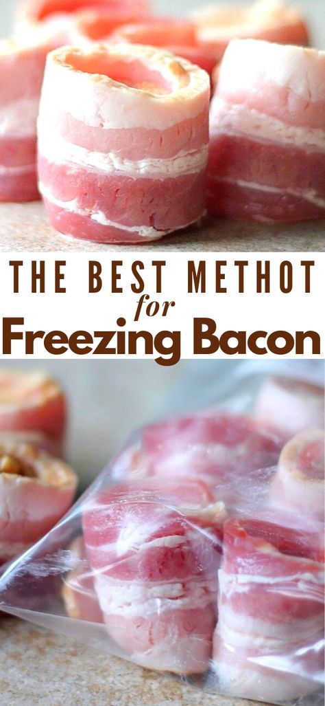 Freezing Bacon to use when you want it, in the amount you need, just got a whole lot easier ! Enjoy! Freezing Bacon, Freeze Food, Freezing Vegetables, Gluten Free Puff Pastry, Freezing Food, Freezer Food, Bacon Appetizers, Frozen Foods, Freezer Meal