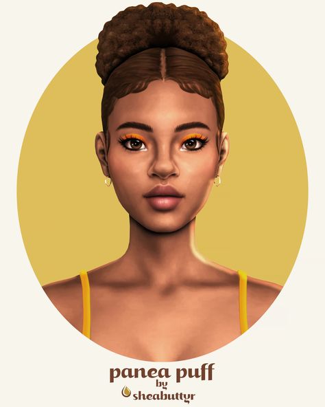 panea puff | sheabuttyr on Patreon Sims 4 Cc Patreon Hair Maxis, Sims 4 Maxis Black Hair, The Sims 4 Afro Hair Cc, Sheabuttyr Hair Sims 4, Black Sims Hair Maxis Match, Sims 4 Curly Cc Hair, Sims 4 Curly Hair Patreon, Afro Hair Sims 4 Cc Patreon, Sims 4 Mm Curly Hair