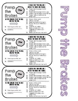 Pump the Brakes: Student Feedback Forms Reading Coach, Student Feedback, School Guidance Counselor, Classroom Goals, Student Assessment, Teaching Posters, Health Class, Feedback For Students, Classroom Behavior Management