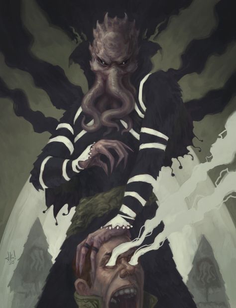 Mind Flayer by Jeff Kristian Mind Flayer, Sell Art Prints, Eldritch Horror, Cthulhu Mythos, Fantasy Pictures, Dungeons And Dragons Characters, Dungeons And Dragons Homebrew, Creature Concept, Fantasy Inspiration