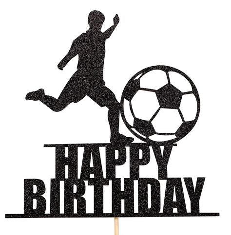 Happy Birthday Didi, Happy Birthday Football, Football Cakes, Football Cake Toppers, Football Birthday Cake, Box Template Printable, Diy Cake Topper Birthday, Silhouette Cake Topper, Soccer Cake