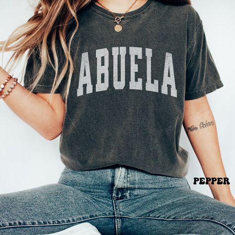 Abuela Shirt Comfort Colors Shirt Grandma Shirt Gift for - Etsy Cousins Beach, Alabama Shirts, Beach Tshirt, Nana T Shirts, Gigi Shirts, Stay Salty, Mama Tshirts, Comfort Colors Tshirt, Mama T Shirt