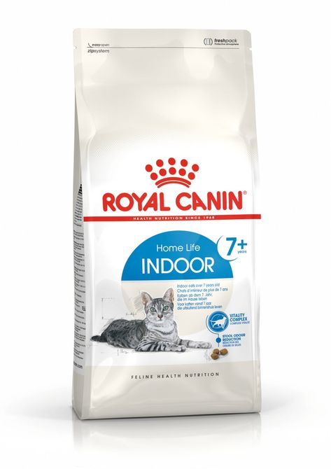 Indoor 7+ Dry - Royal Canin Cat Food Products, Senior Cat Food, Grain Free Cat Food, Raw Cat Food Recipes, Cat Diet, Best Cat Food, Cat Ages, Canned Cat Food, Royal Canin