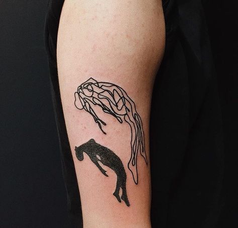 Hallucination Tattoo, Surrealist Tattoo, Calf Tattoo Ideas, Abstract Tattoo Designs, Surreal Tattoo, Calf Tattoo, Baby Tattoos, Aesthetic Tattoo, Abstract Tattoo