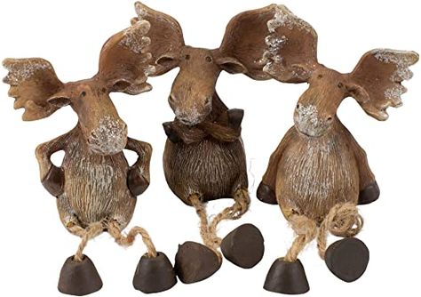 Amazon.com: Transpac Imports, Inc. Moose Shelf Sitter Brown 6 x 3 Resin Stone Christmas Holiday Figurines Set of 3: Home & Kitchen Christmas Moose, Resin Stone, Shelf Sitters, Christmas Figurines, Shelf Sitter, The Holiday Aisle, Stone Settings, Collectible Figurines, Moose