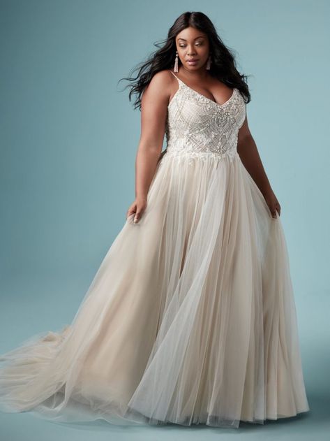 Our Favorite 2019 Wedding Dress Designers | Junebug Weddings Galina Wedding Dress, Boho Wedding Dress With Sleeves, Maggie Sottero Bridal, Tulle Skirt Wedding Dress, Wedding Dresses Kleinfeld, Plus Wedding Dresses, Maggie Sottero Wedding Dresses, Kleinfeld Bridal, Curvy Bride