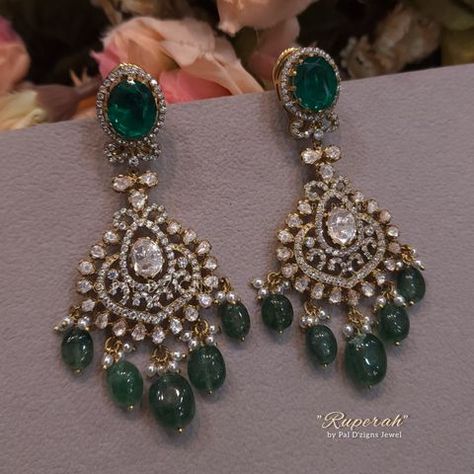 Ruperah Moissanite Polki Earings Jumki Gold, Moissanite Jewellery, Dancing Drawings, Fancy Jewelry Necklace, Bridal Jewelry Vintage, Polki Earrings, Fancy Jewellery Designs, Indian Jewellery Design Earrings, Bridal Jewelry Collection