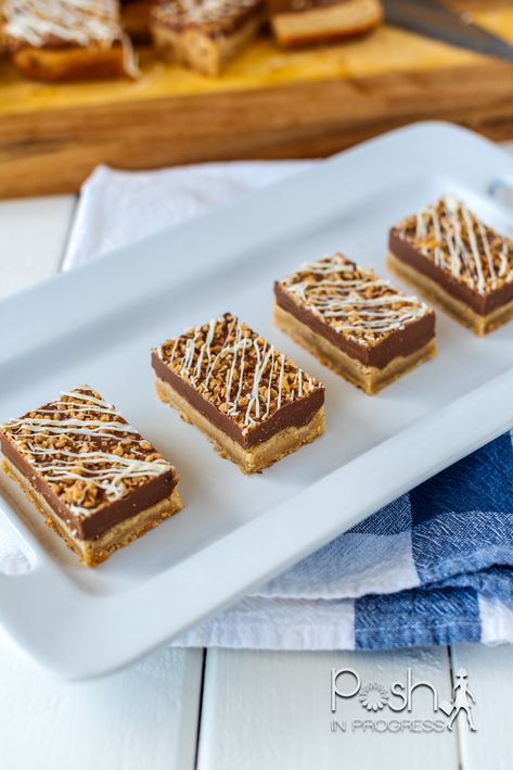 How to Make These Yummy Shortbread Toffee Bars - Posh in Progress Toffee Cake, Homemade Toffee, Toffee Bars, Buttery Shortbread, Toffee Bits, Milk Chocolate Chips, Shortbread Cookies, Chocolate Dipped, Dessert Bars