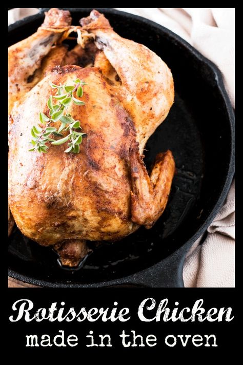 Chicken In The Oven, Clean Eating Desserts, Oven Chicken, Best Chicken Recipes, Cast Iron Skillet, Iron Skillet, Rotisserie Chicken, Roasted Chicken, Easy Chicken Recipes