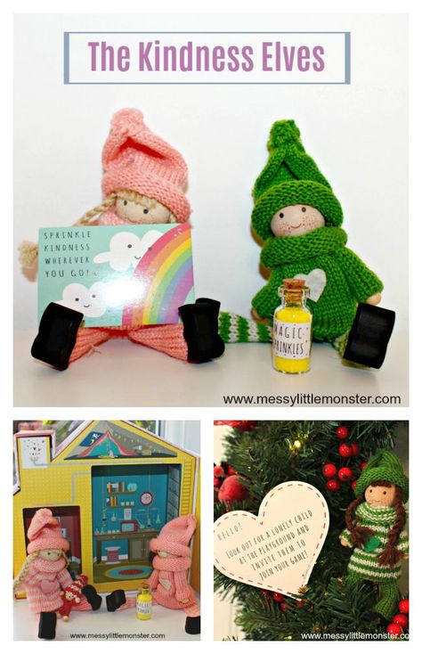 The Kindness Elves Christmas Tradition Kindness Elves, Elves Christmas, Kindness Activities, Winter Activities For Kids, Unicorn Crafts, Holiday Crafts For Kids, Small Acts Of Kindness, Christmas Tradition, Acts Of Kindness