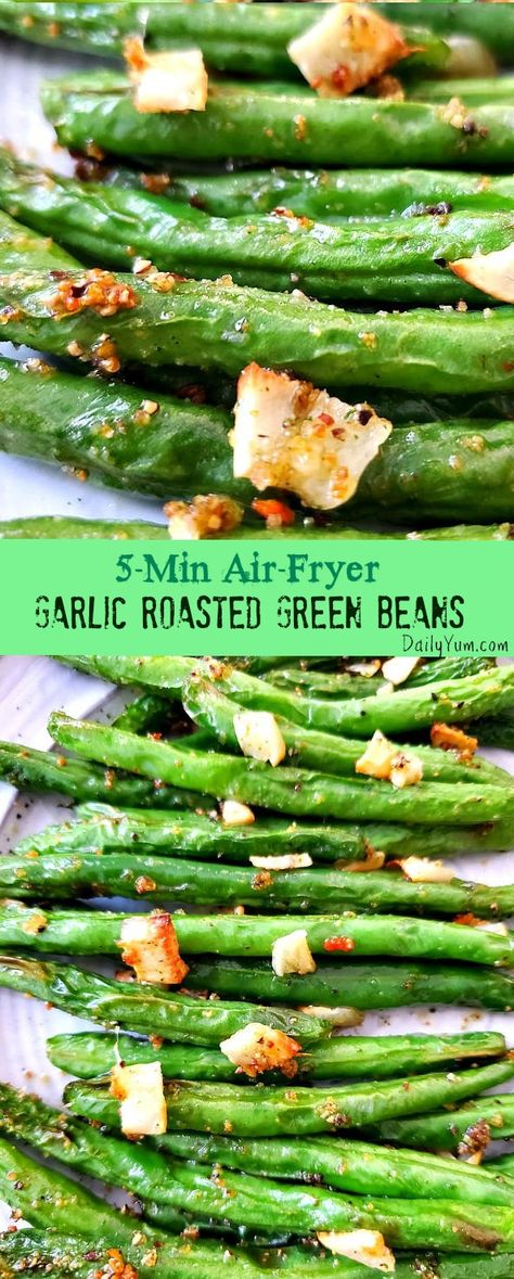 Best Air Fryer Green Beans, Green Bean In Air Fryer, Fresh Green Beans In Air Fryer, Green Beans Recipe Air Fryer, Green Bean Air Fryer, Airfryer Green Beans, Air Fryer Garlic Green Beans, Air Fryer Roasted Green Beans, Air Fryer Beans Recipes