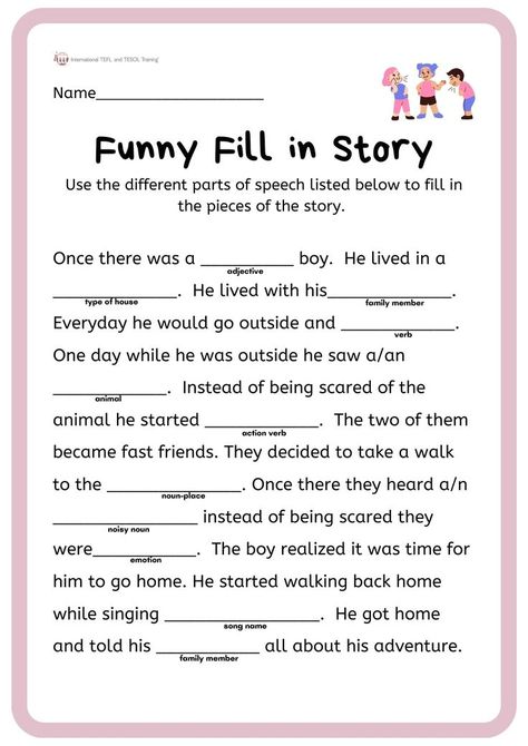 Part Of Speech Worksheet, Parts Of Speech Worksheet, Parts Of A Story, Parts Of Speech Games, Princess Lessons, Speech Worksheets, Cloze Passages, Abc Bible Verses, Creative Writing Worksheets