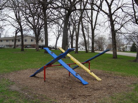 Wooden Seesaws we had one in our back yard tom made it 90s Playground, See Saws, See Saw, Teeter Totter, Childhood Days, 90s Childhood, Vintage Memory, I Remember When, Great Memories