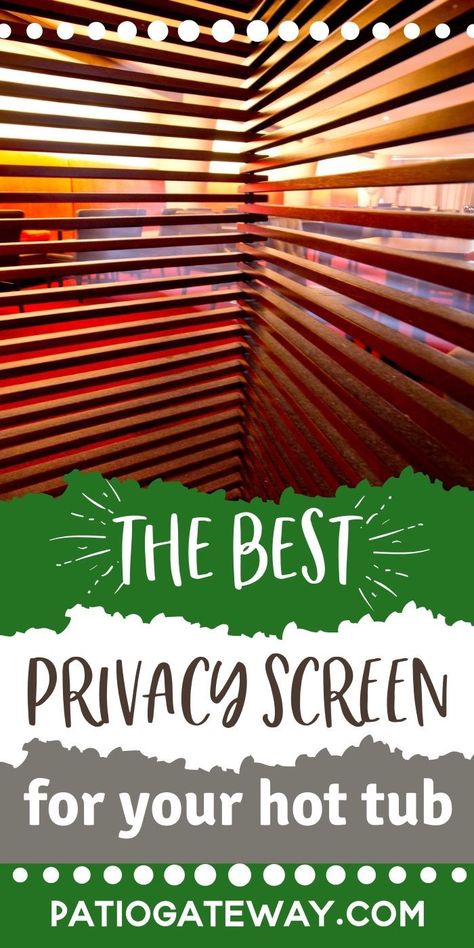 Hot Tub Backyard Privacy, Hot Tub Privacy Wall Ideas, Hot Tub Pergola Ideas Privacy Walls, Covered Patio Privacy Ideas, Hot Tub Enclosure Ideas Privacy Walls, Hot Tub Shade Ideas, Diy Hot Tub Privacy Ideas, Hot Tub Privacy Wall, Hot Tub In Greenhouse