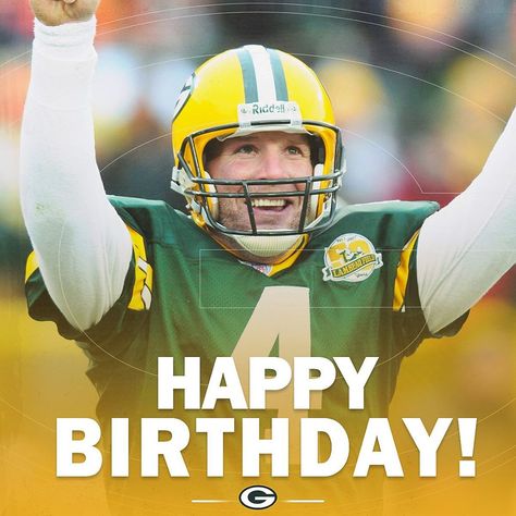 Green Bay Packers on Instagram: “Happy birthday, 4️⃣! Legendary #Packers QB @brettfavre turns 50 today! 🎉” Birthday 4, Brett Favre, Turning 50, Packers Fan, Go Pack Go, Birthday Meme, Instagram Happy Birthday, Green Bay Packers, Green Bay