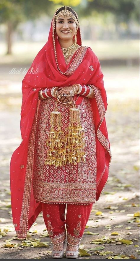 Punjabi Salwar Suits For Bride, Bridal Salwar Suits Wedding, Bridal Suits Punjabi Sikh Bride, Punjabi Wedding Suit Bridal Sikh Bride, Punjabi Bridal Suit, Bridal Salwar Suits, Chooda Ceremony, Punjabi Wedding Suit, Bridal Suits Punjabi