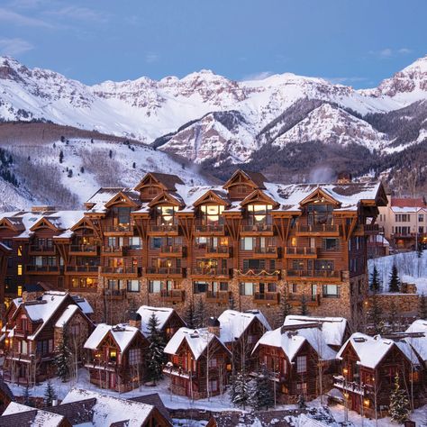 Skiing Colorado, Lodge Aesthetic, Ski Village, Ski Hotel, Birth Colors, Colorado Winter, Telluride Colorado, Colorado Skiing, Ski Lodge