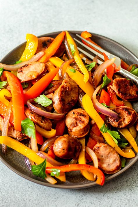 Alfresco Chicken Sausage Recipes, Al Fresco Chicken Sausage Recipes, Sausage Fajitas, Pepper Skillet, Chicken Entree, Sausage Jambalaya, Field Roast, Sausage Peppers, Chicken Apple Sausage